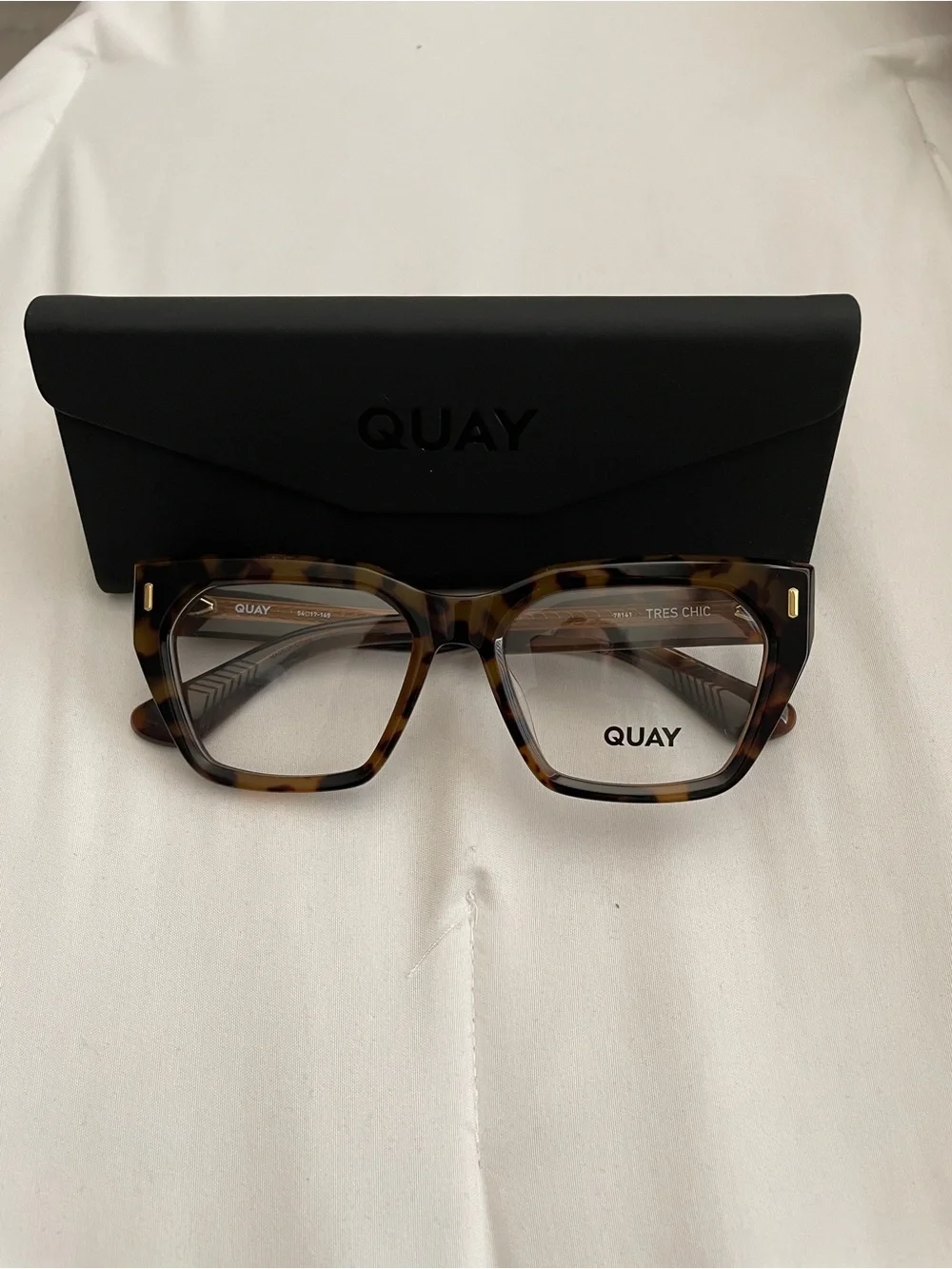 Quay Australia Tortoiseshell Square Eyeglasses